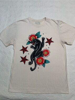 Vintage American traditional Floral graphic T-shirt
